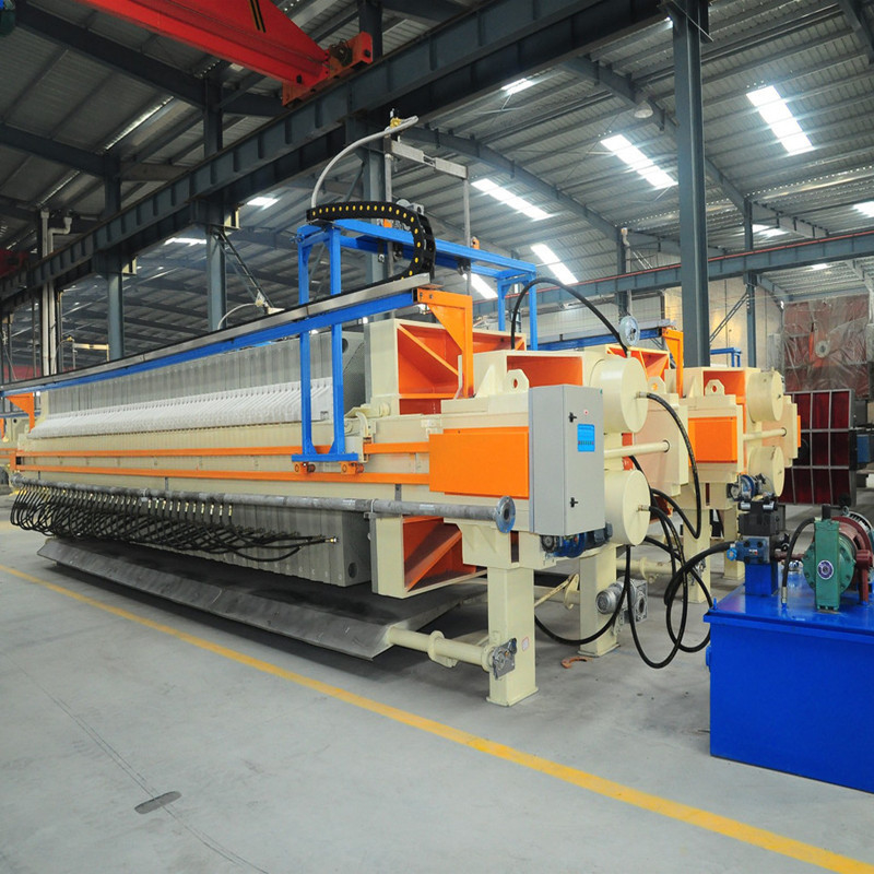 Full Automatic 800mm Filter Press Dewatering Airtightness High Efficiency Series