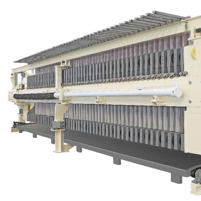 Membrane 69 Plate Filter Press Equipment / Machine Backwashing Operation